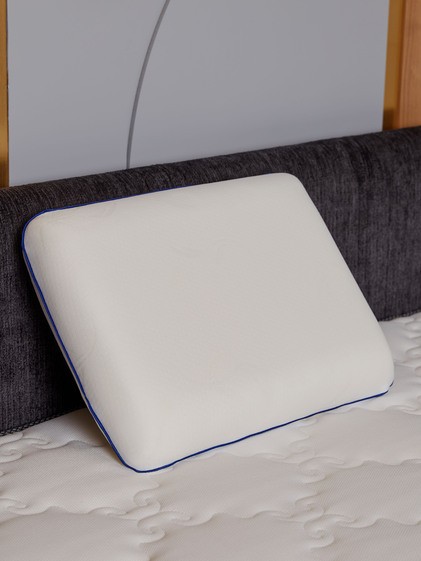 Подушка ортопедическая Devison Memory Classic 40х60 см с синим кантом 13 см