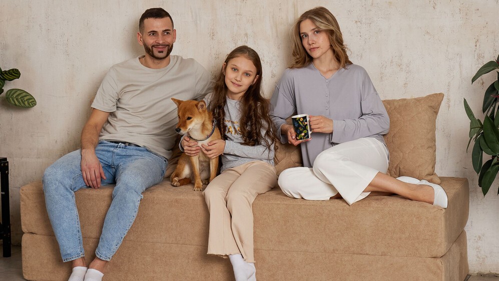 Диван-кровать бескаркасный Devison Ultra Comfort Бежевый 70/140х200 см