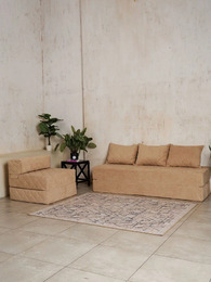 Диван-кровать бескаркасный Devison Ultra Comfort Бежевый 70/140х200 см