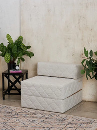Кресло-кровать бескаркасное Devison Ultra Comfort Серое 80х85/200 см